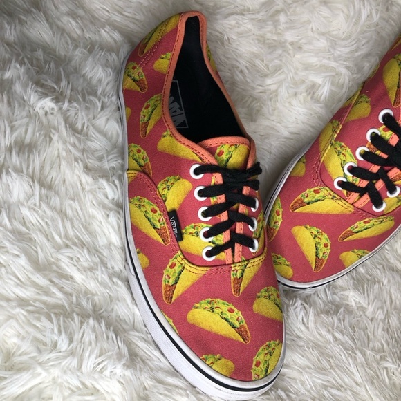 🌮Vans Taco Print Sneakers Men’s 10.5 Women’s 12 🌮 - Picture 5 of 16